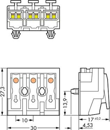 Wago Zubehör für elektrische Schalttafel 294-5013