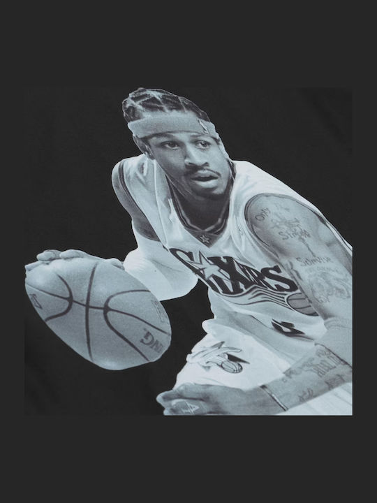 Allen Iverson Philadelphia 76ers Спортна тениска Черна