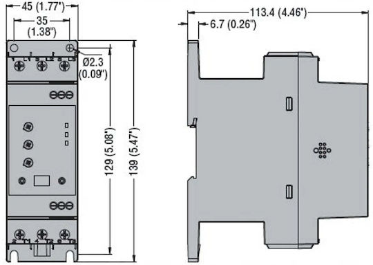 Lovato Electric Διακόπτης Ράγας 38A