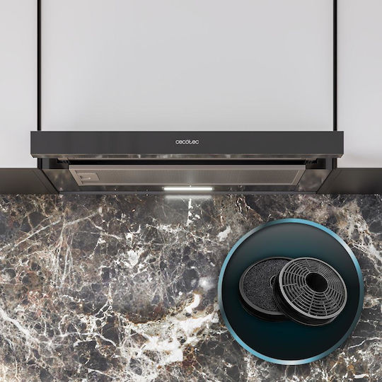 Bolero Flux TLM 603500 Συρόμενος Απορροφητήρας 60cm Μαύρος