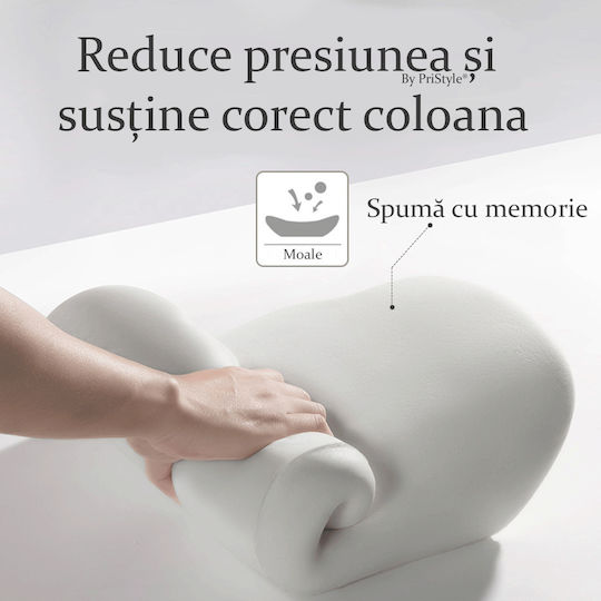 Ιατρικό Μαξιλάρι Αυχένα Memory Foam Μαύρο