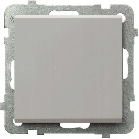 Ospel Sonata Recessed Wall Switch One-Way with Frame