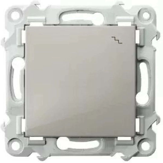 Ospel Vertiefter Elektrischer Wandtaster mit Beige Rahmen