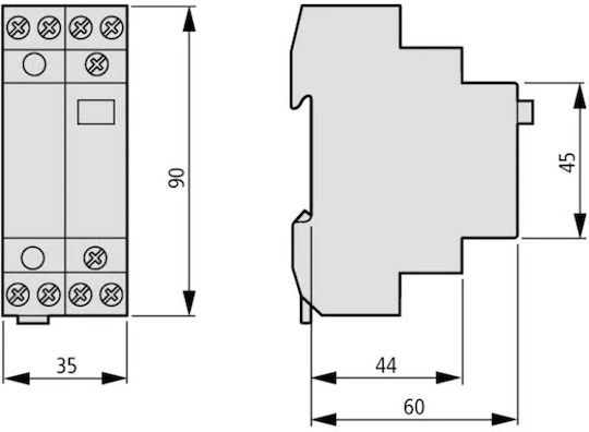 Eaton Ρελέ Ράγας Καστάνιας 16A με Τάση 230V