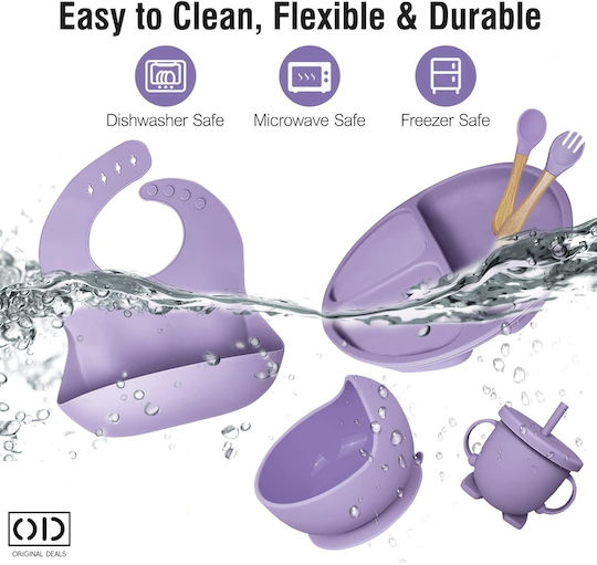 Set de Făcut Mâncare din Silicon Violet 6 buc