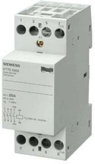 Modular Contactor 25a 4z Coil 230v Ac Sentron 5tt5830-0