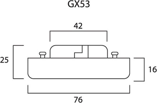 Sylvania Toledo Microlynx Frosted LED Glühbirne 6,5W 75mm für GX53 Faszisches Weiß 650lm