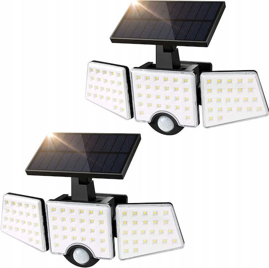 Lepro Στεγανός Ηλιακός Προβολέας LED 1.02W με Αισθητήρα Κίνησης και Φωτοκύτταρο IP65