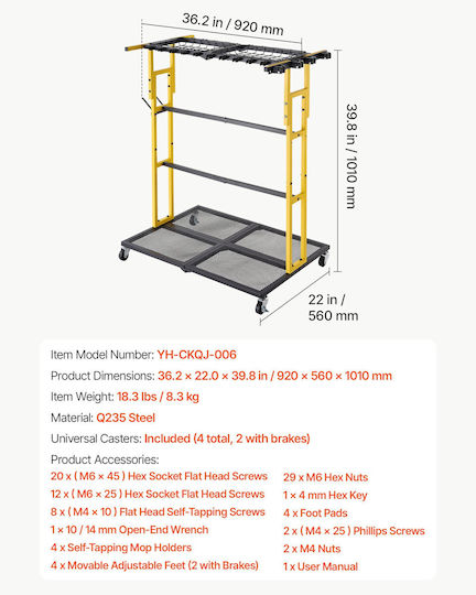 Vevor Tool Accessories for Storage / Transport CKGJSNJDXJSJTM1PB001V0
