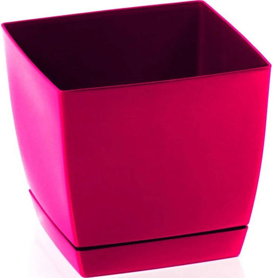Marhome Coubi Square P Pot Plastic Graphite 18x18x16.5cm.