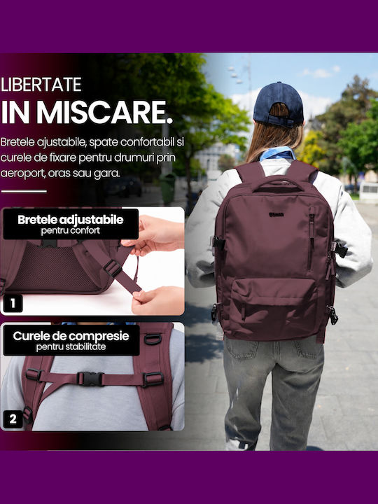 Quasar Rucsac Impermeabil Burgundy