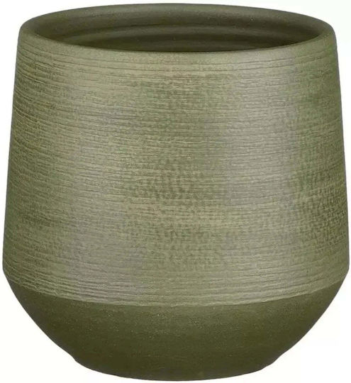 Lumarko Ceramic Green Flower Pot 18x19x18cm Lumarko Ceramic Green Flower Pot 18x19x18cm