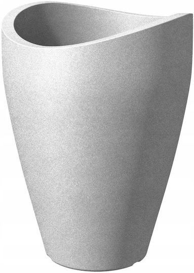Lumarko Plastic Flower Pot Stony Grey 67x67cm Lumarko Plastic Flower Pot Stony Grey 67x67cm