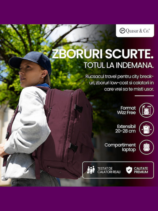 Quasar Rucsac Impermeabil Burgundy