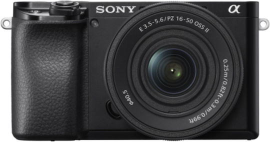 Sony A6100 Безогледален Фотоапарат Комплект (E PZ 16-50mm F3.5-5.6 OSS II) Черен