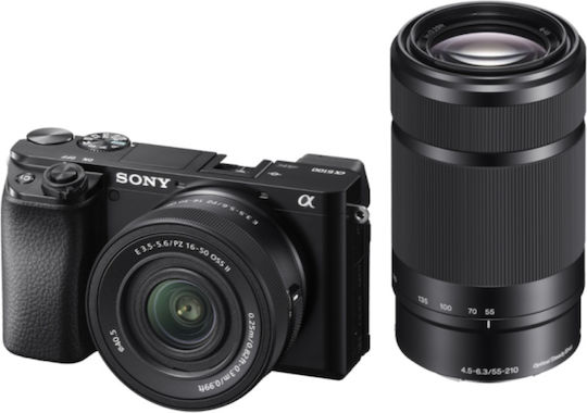 Sony A6100 Безогледален Фотоапарат Комплект (E PZ 16-50mm F3.5-5.6 OSS II) Черен