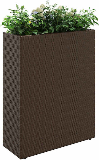 vidaXL Plastic Transparent Flower Pot 55x22x70cm
