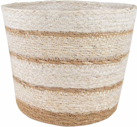 vidaXL Set of 3 White Flower Pots