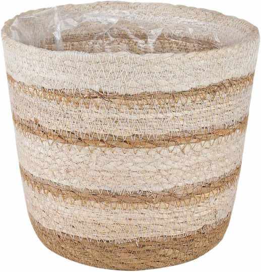 vidaXL Set of 3 White Flower Pots