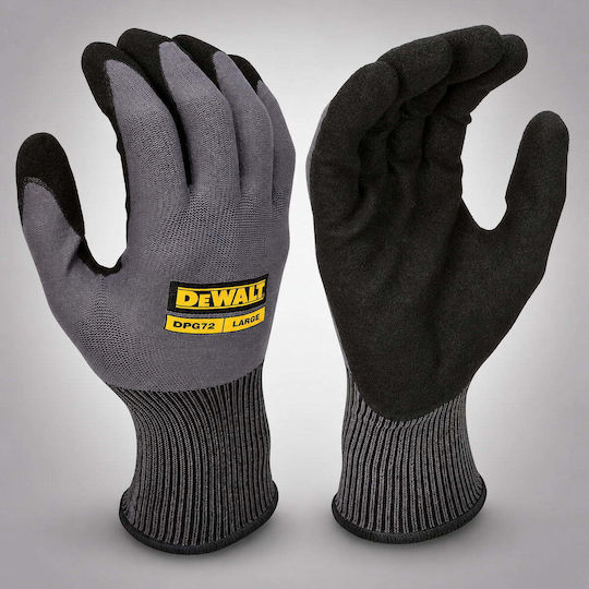 DEWALT Γάντια Εργασίας Γκρι Νιτριλίου, Latex/Πολυουρεθάνης