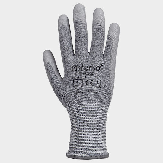 Stenso Gloves for Work Polyurethane/Polyester 1pcs