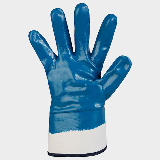Stenso Stenso Blue Nitrile Cotton Work Gloves