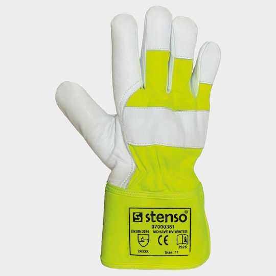 Stenso Stenso Safety Gloves Yellow Leather