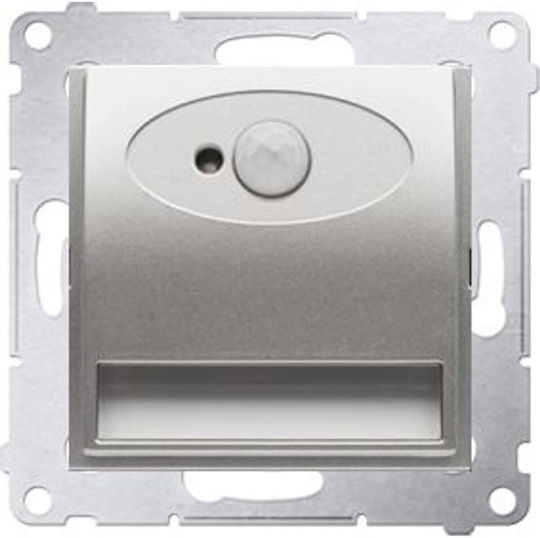 Kontakt-Simon Wandleuchte mit Integrierte LED Silbern 7,5x7,5cm