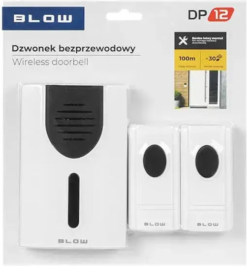 Blow Безжично Звънче За Врата 1 Към 2