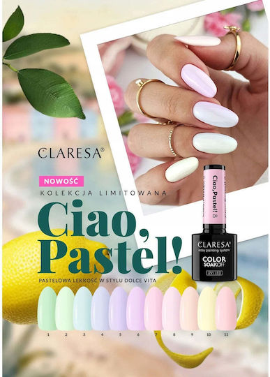 Claresa Ciao Pastel Ημιμόνιμο Βερνίκι Νυχιών 1 15gr
