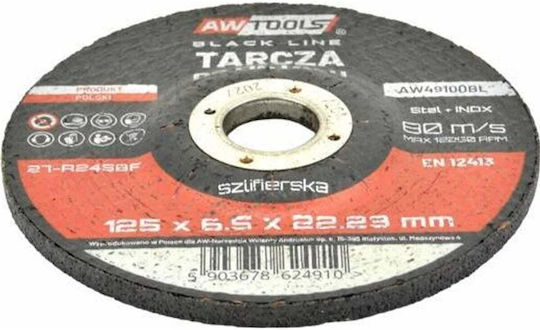 Aw Schleifscheibe Metall 125*6,5mm Schwarze Linie