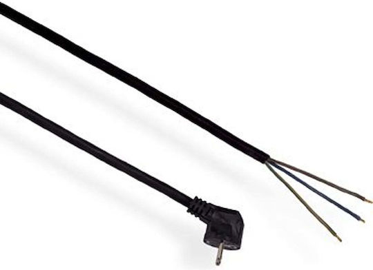 Elgotech Pz1,5-03-g Καλώδιο Ρεύματος τύπου H05RR-F με Διατομή 3x1.5mm² σε Μαύρο Χρώμα 1m