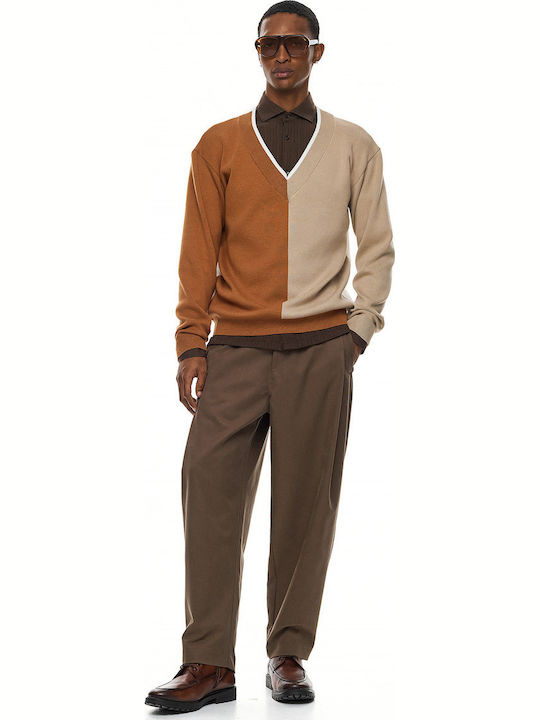 Herrenbluse Braun