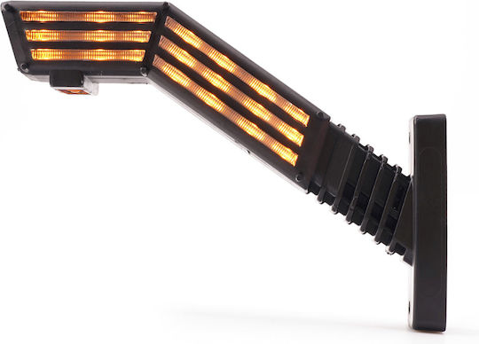 Led Triplu Lumina Laterală De Gabarit Tip Corn Lung Funcție Semnalizare 12v24v Was Stângă