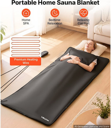 Vevor Хотелска Кърпа За Ръце 80x180см Черна