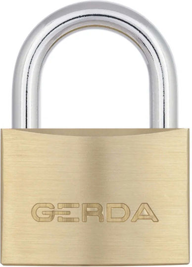 Gerda Bronze Padlock Brass with Key 30mm 1pcs