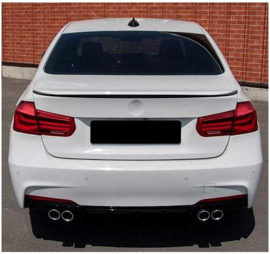Eleroane Auto Trunchi BMW 3 F30 11-19 M Look Lipspoiler Negru Lucios Plastic ABS