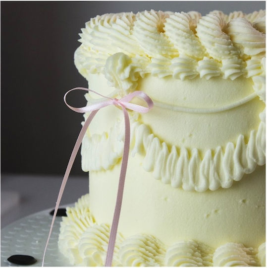 Pink Bow Cake Topper Set Sticks 8 Pcs Pme