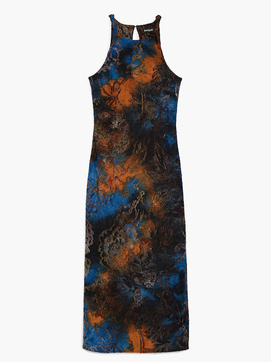 Καλοκαιρινό Midi Φόρεμα Navy