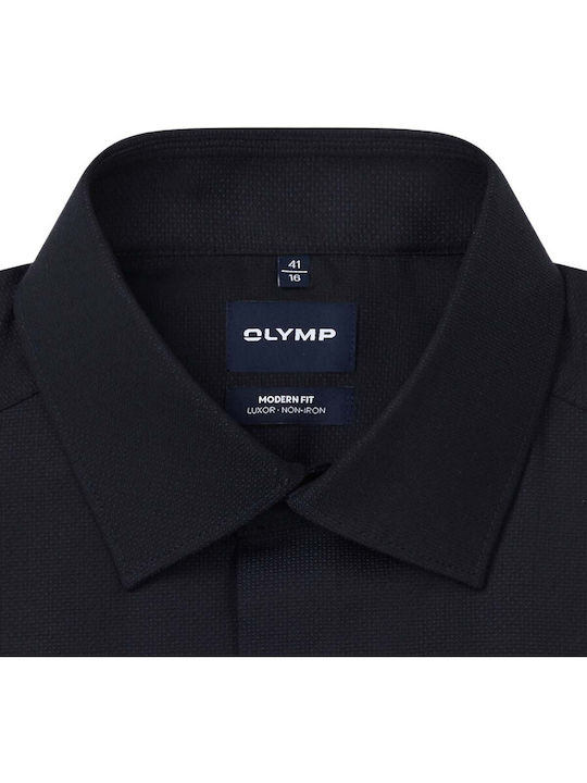 Olymp Herrenhemd Normale Passform Blau