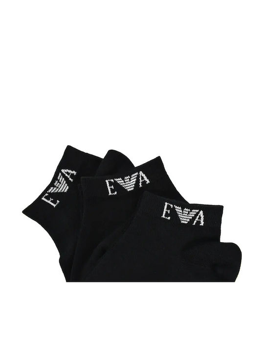 Emporio Armani Herren Socken Schwarz 3er Pack EM000550AF26377 UC001 Emporio Armani Herren Socken Schwarz 3er Pack EM000550AF26377 UC001