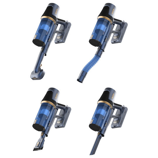 Cecotec Conga Rockstar RS70 Pet Flex X-Treme Επαναφορτιζόμενη Σκούπα 2 σε 1 Stick & Χειρός 33.6V Μπλε