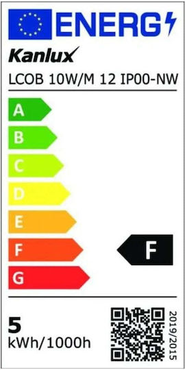 Kanlux LED Strip 12V Natural White Light 12m COB Type