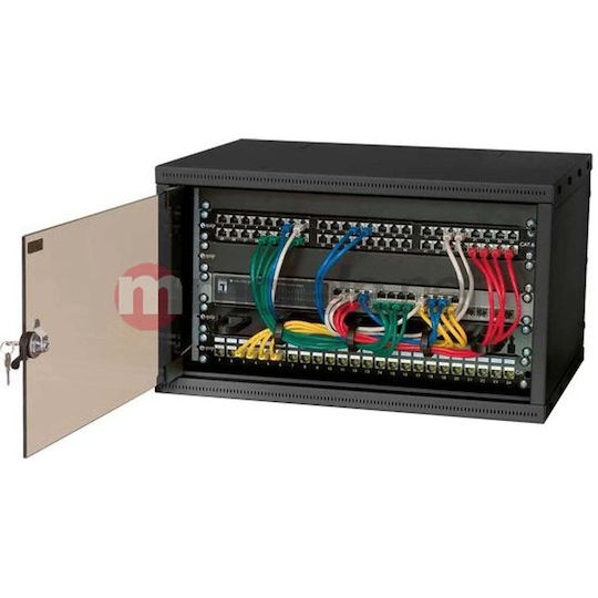 Equip Επιτοίχια Καμπίνα Rack 4U 55x23x40cm Μαύρο 991004