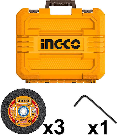 Ingco CAGLI207625E Winkelschleifer Mini 76mm Batterie Bürstenlos 1x2Ah