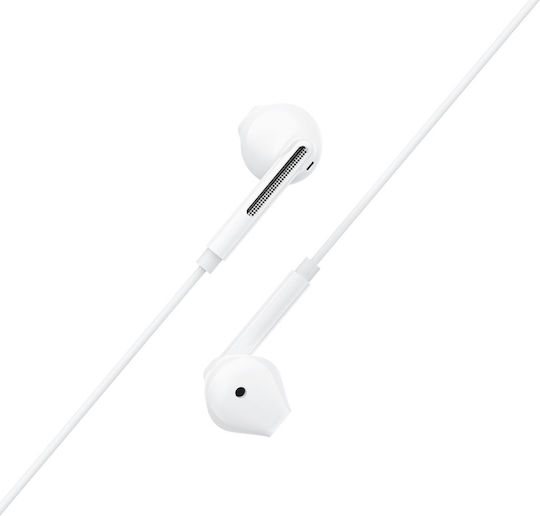 Earbuds Handsfree Ακουστικά με Βύσμα USB-C Λευκό