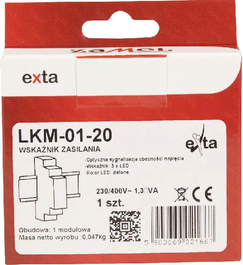 Zamel Single Indicatoare luminoase de panou Albă