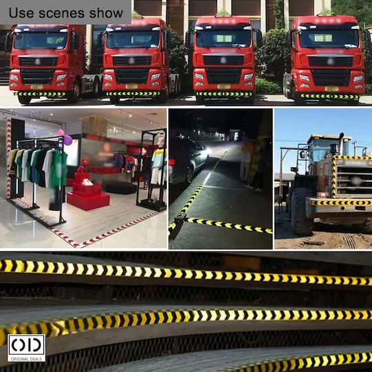 Reflective Adhesive Tape Cars Trucks Trailers Objects Red Yellow Pvc Size 5 Cm X 25 Meters Original Deals