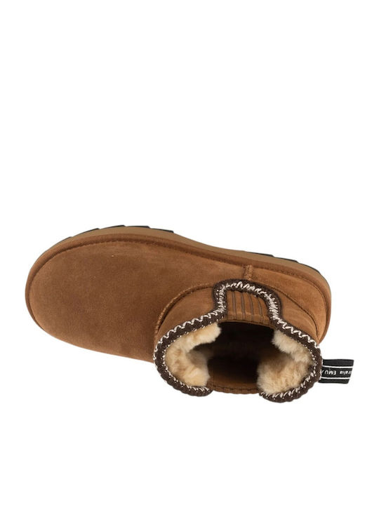 Ghete dama Chelsea de piele Maro