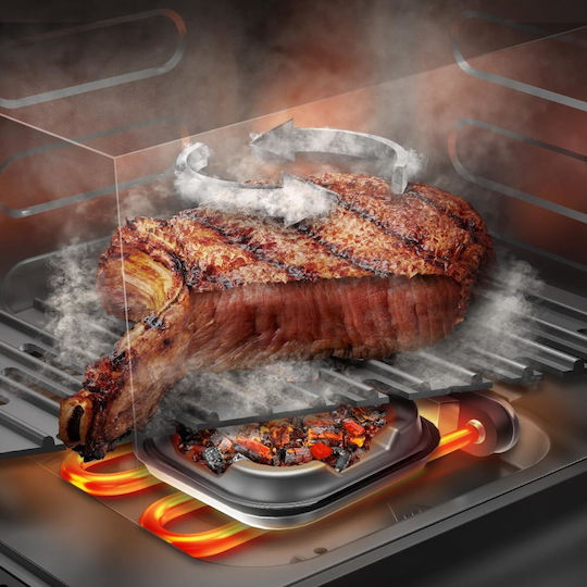 Cecotec Cecofry&Grill Smokin' 11000 Plus Air Fryer με Διπλό Αποσπώμενο Κάδο 11lt Γκρι